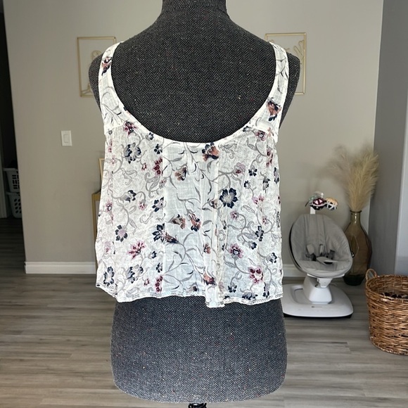 Anthropologie Ecote Floral Tank Top Size Small - Picture 7 of 7